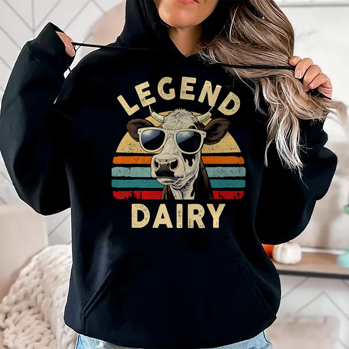 Best Farmer Life Shirt, Funny Farmer UnisexT-Shirt/Hoodie/Sweatshirt HLT00 - Legend Dairy Funny Farmer Cow Farmer Pun Graphic Cow Vintage T-Shirt