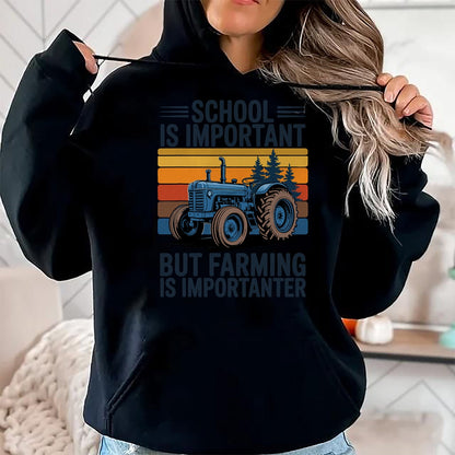 Best Farmer Life Shirt, Funny Farmer UnisexT-Shirt/Hoodie/Sweatshirt HLT00 - Farm Shirt But Farming is Importanter Farmer Tractor Farming T-Shirt
