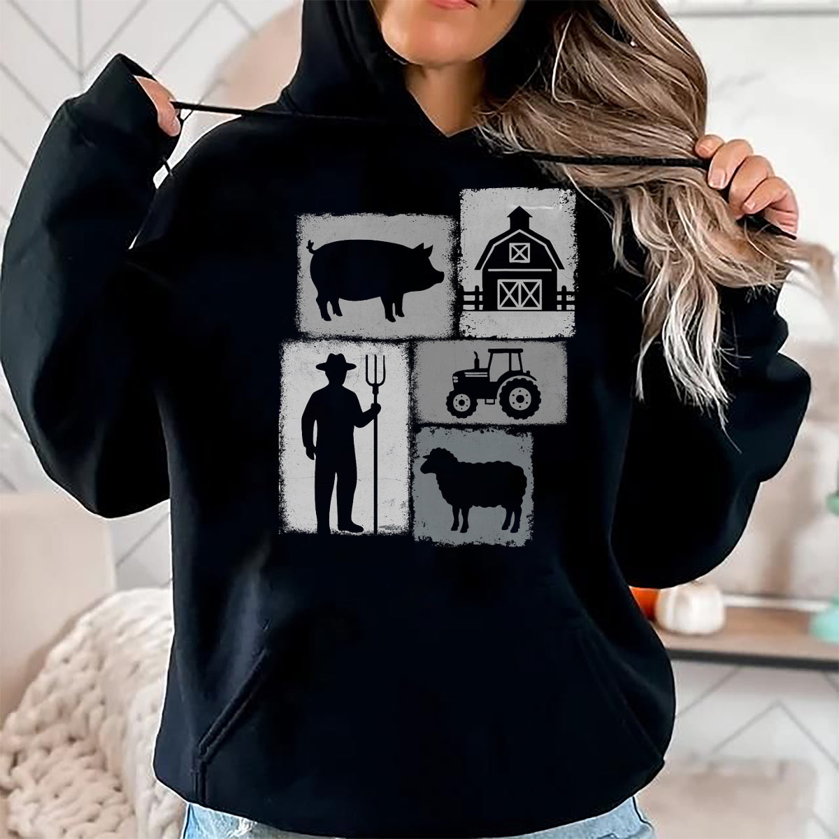 Best Farmer Life Shirt, Funny Farmer UnisexT-Shirt/Hoodie/Sweatshirt HLT00 - Farmer Vintage Collage Farming Rancher Cowboy Farm Owner T-Shirt