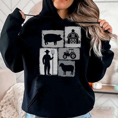 Best Farmer Life Shirt, Funny Farmer UnisexT-Shirt/Hoodie/Sweatshirt HLT00 - Farmer Vintage Collage Farming Rancher Cowboy Farm Owner T-Shirt