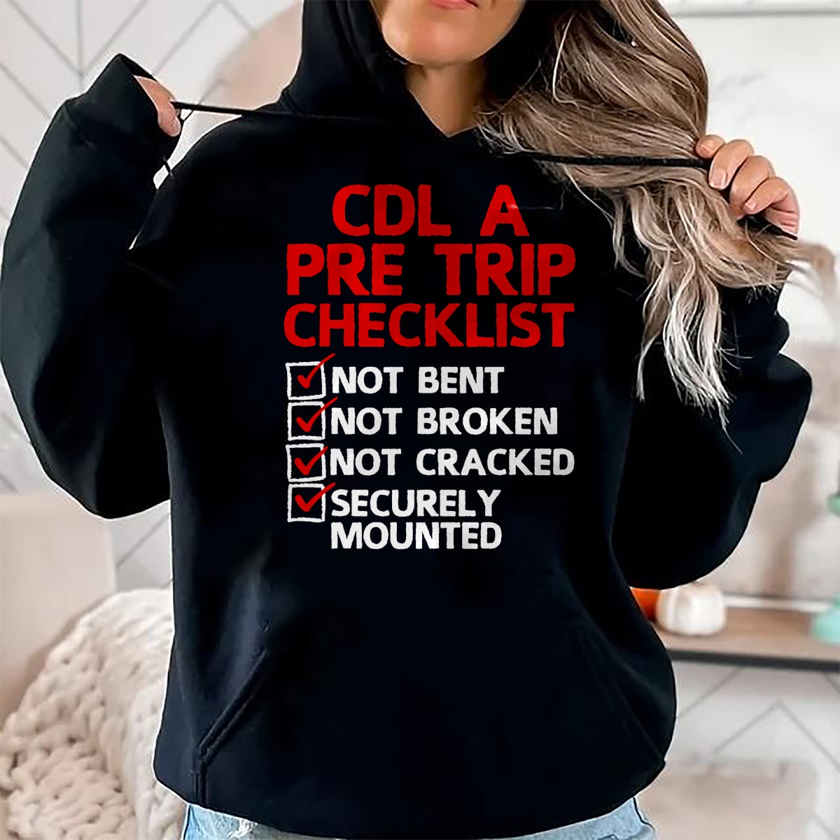 Best Truck Driver Life Shirt, Funny Trucker UnisexT-Shirt/Hoodie/Sweatshirt HLT00 - Cool CDL Trucker Art for Men Women Trucking CDL Truck Driver T-Shirt (4)