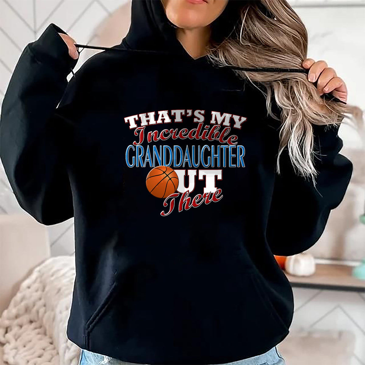 Best Grandpa Shirt, Proud Grandpa Unisex T-Shirt/Hoodie/Sweatshirt HLT00 - Awesome Basketball Granddaughter, Grandma & Grandpa T-Shirt