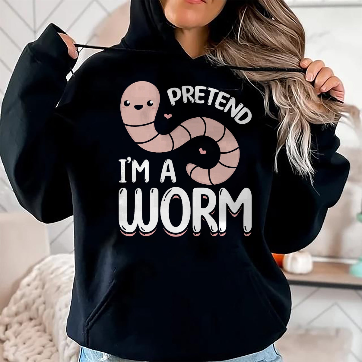 Best Farmer Life Shirt, Funny Farmer UnisexT-Shirt/Hoodie/Sweatshirt HLT00 - Compost Worms Worm Farmer Unisex-Adults Worm Lover Pretend I'm A Worm T-Shirt