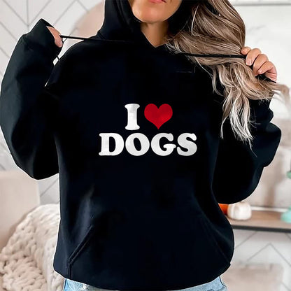 Dog Love Shirt, Dog Lover Gift T-Shirt/Hoodie/Sweatshirt HLT00 - I Love Dogs T-Shirt (1)