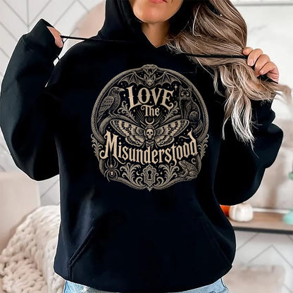 Cat Love Shirt, Funny Cat Lover Gift UnisexT-Shirt/Hoodie/Sweatshirt HLT00 - Love The Misunderstood Snake Spider Moth Frog Bat Raven Cat T-Shirt