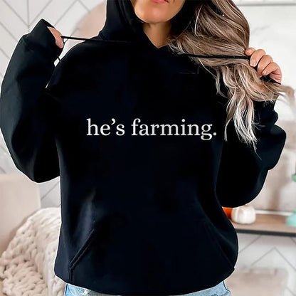 Best Farmer Life Shirt, Funny Farmer UnisexT-Shirt/Hoodie/Sweatshirt HLT00 - He's Farming Graphic Farmers Wife T-Shirt (1)