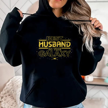 Best Wife Shirt, Wife and Husband Unisex T-Shirt/Hoodie/Sweatshirt HLT00 - Star Wars Best Husband in the Galaxy Birthday Anniversary T-Shirt