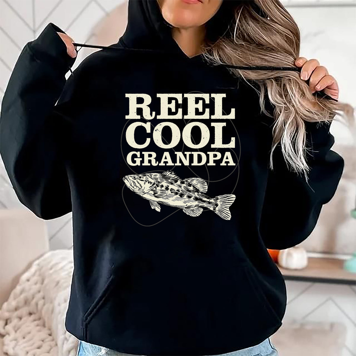 Best Grandpa Shirt, Proud Grandpa Unisex T-Shirt/Hoodie/Sweatshirt HLT00 - Reel Cool Grandpa Fishing Fathers Day T-Shirt