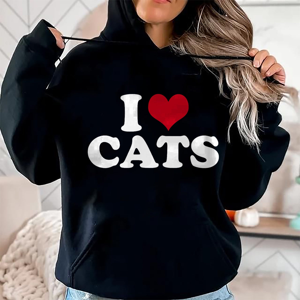 Cat Love Shirt, Funny Cat Lover Gift UnisexT-Shirt/Hoodie/Sweatshirt HLT00 - I Love Cats Cat T-Shirt (1)