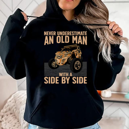 Best Grandpa Shirt, Proud Grandpa Unisex T-Shirt/Hoodie/Sweatshirt HLT00 - Cool SXS For Grandpa Men Dad Offroad UTV ATV Side-By-Side T-Shirt