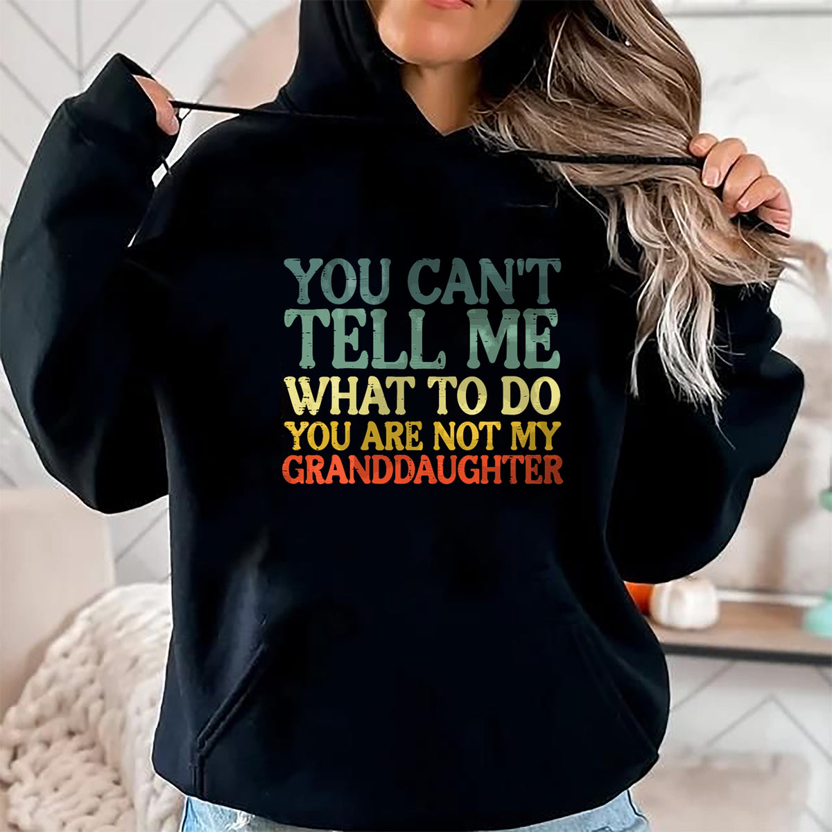 Best Grandpa Shirt, Proud Grandpa Unisex T-Shirt/Hoodie/Sweatshirt HLT00 -Cant Tell Me What To Do Granddaughter Funny Grandma Grandpa T-Shirt (1)