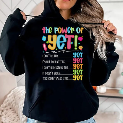 Best Teacher Shirt, Funny Teacher UnisexT-Shirt/Hoodie/Sweatshirt HLT00 - Growth Mindset Teacher Kindness Power of Yet Inspirational T-Shirt