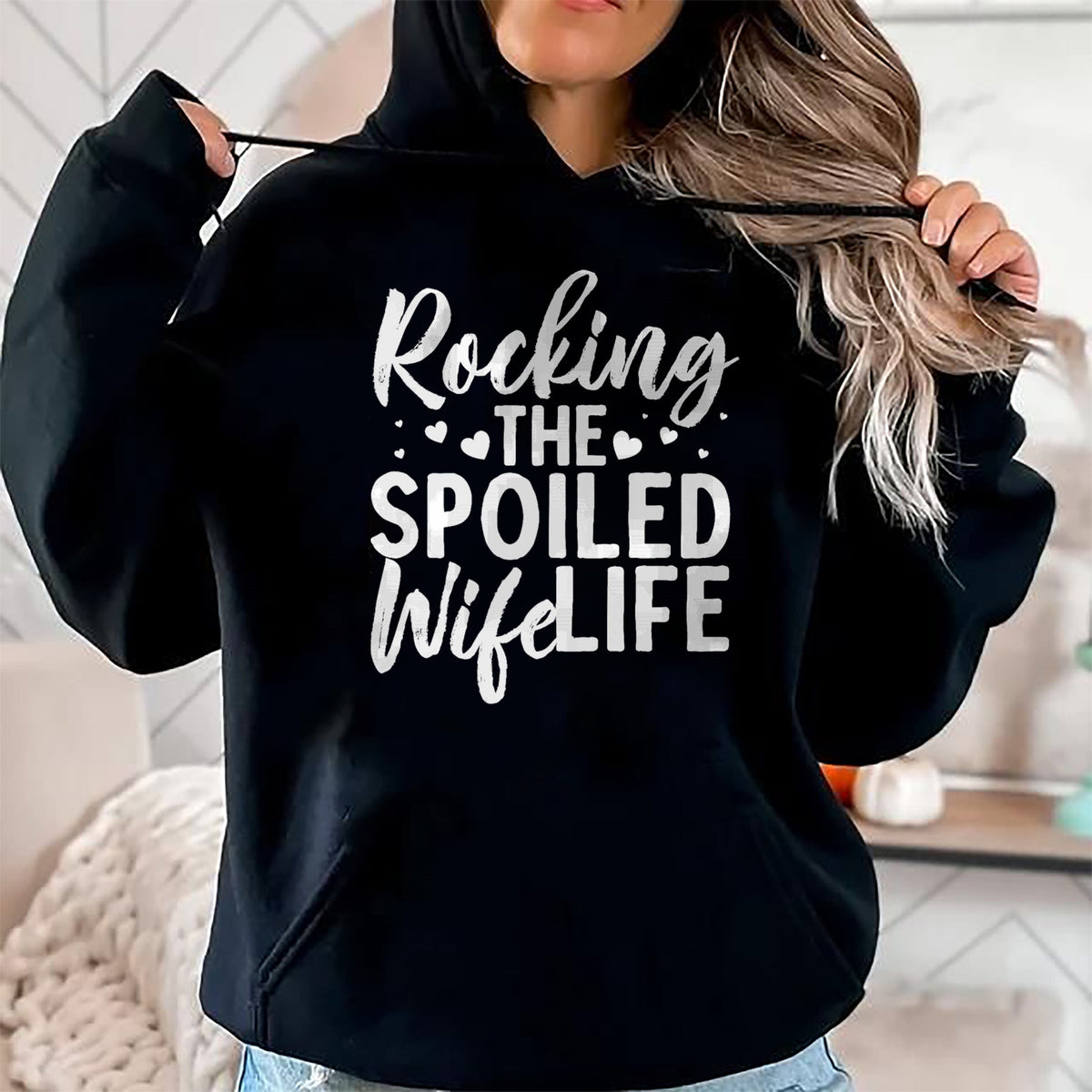 Best Wife Shirt, Wife and Husband Unisex T-Shirt/Hoodie/Sweatshirt HLT00 - Gift for wife T shirt, spoiled wife   Funny Spoiled Wife Art For Women Husband Spoiled Wife Life Pre