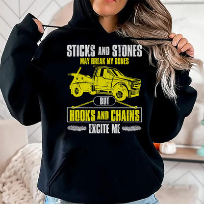Best Truck Driver Life Shirt, Funny Trucker UnisexT-Shirt/Hoodie/Sweatshirt HLT00 - Tow Truck Driver Breakdown Lorry - Thin Yellow Line Trucker T-Shirt Small
