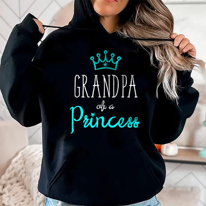 Best Grandpa Shirt, Proud Grandpa Unisex T-Shirt/Hoodie/Sweatshirt HLT00 - Grandpa Granddaughter Shirts Matching Set King and Princess T-Shirt