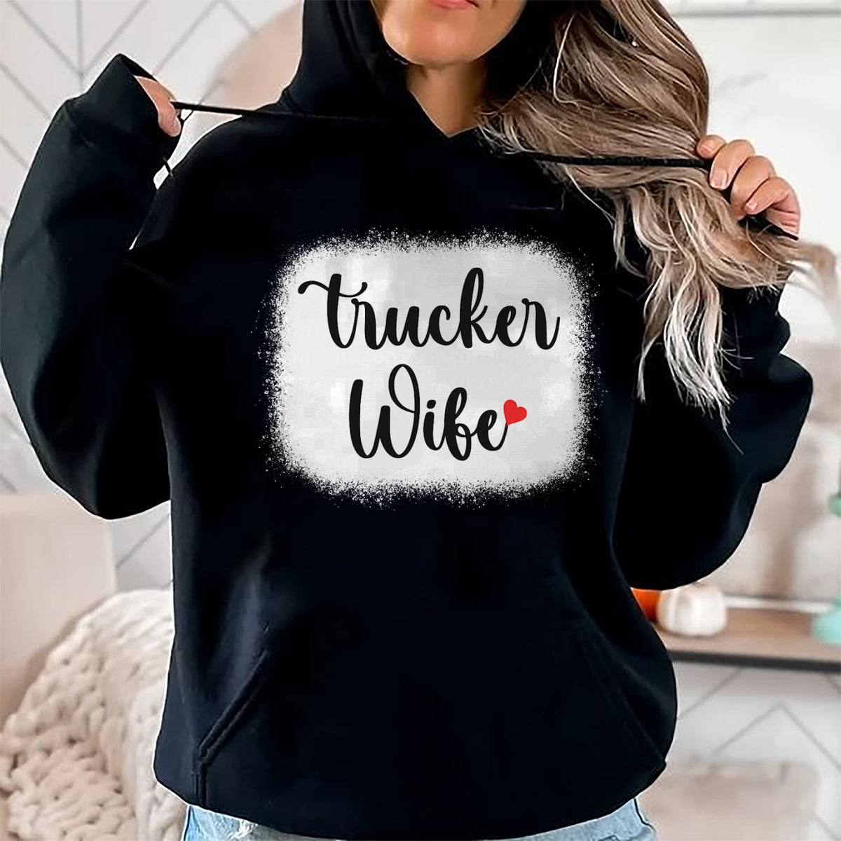 Best Truck Driver Life Shirt, Funny Trucker UnisexT-Shirt/Hoodie/Sweatshirt HLT00 - Truck Driver Wife Mom Women's Gift Funny Trucker Wife T-Shirt