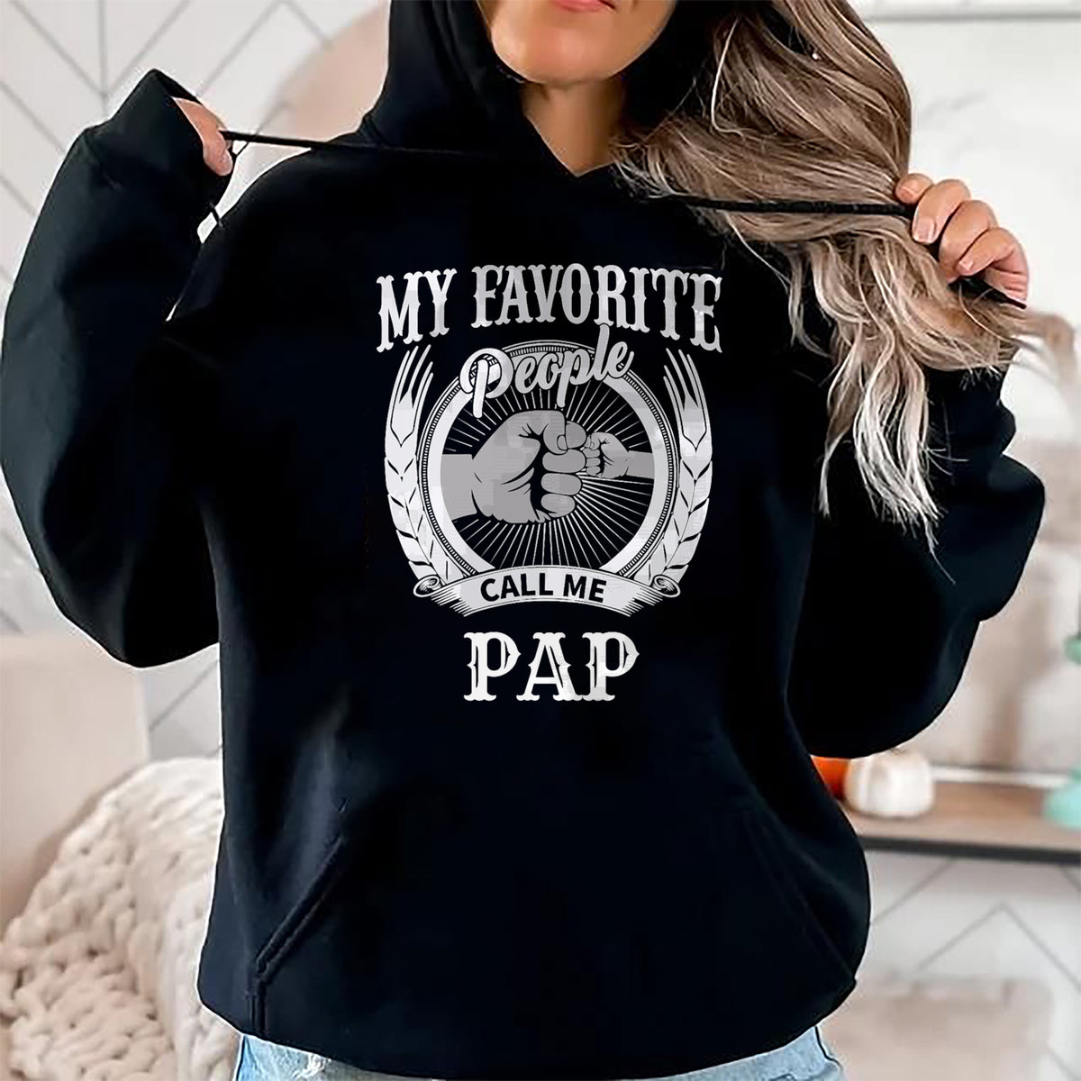 Best Grandpa Shirt, Proud Grandpa Unisex T-Shirt/Hoodie/Sweatshirt HLT00 - My Favorite People Call Me Pap Grandpa T-Shirt