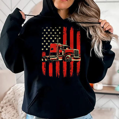 Best Truck Driver Life Shirt, Funny Trucker UnisexT-Shirt/Hoodie/Sweatshirt HLT00 - American Trucker - Semi Truck Driver Trucking Big Rig T-Shirt