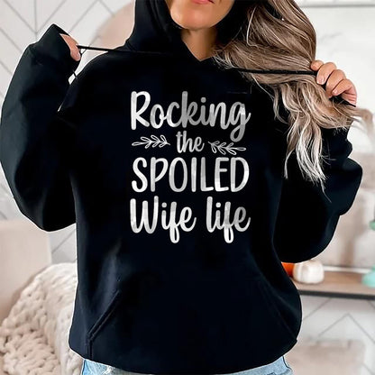 Best Wife Shirt, Wife and Husband Unisex T-Shirt/Hoodie/Sweatshirt HLT00 - Gift for wife T shirt, spoiled wife   Funny Spoiled Wife Art For Women Girls Husband Spoiled Wife Ra (18)