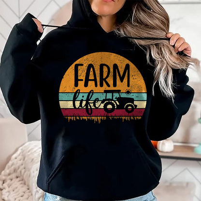 Best Farmer Life Shirt, Funny Farmer UnisexT-Shirt/Hoodie/Sweatshirt HLT00 - Retro Vintage Farm Life Farming Tractor Family Farmer Gift T-Shirt Small