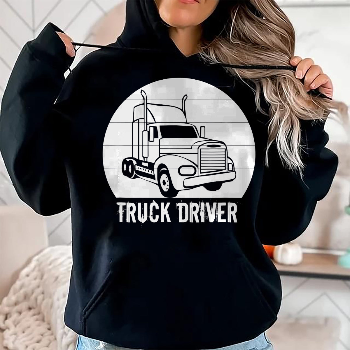 Best Truck Driver Life Shirt, Funny Trucker UnisexT-Shirt/Hoodie/Sweatshirt HLT00 - Truck Driver T-Shirt (4)