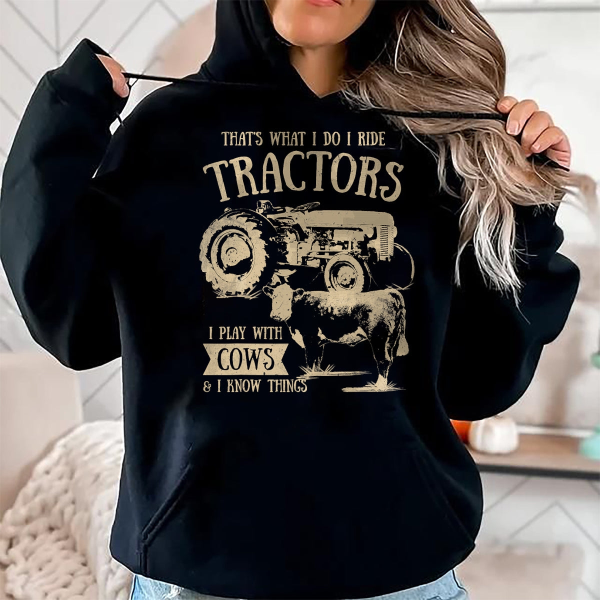 Best Farmer Life Shirt, Funny Farmer UnisexT-Shirt/Hoodie/Sweatshirt HLT00 - Thats What I Do I Ride Tractors Funny Farmer Cowboy Gift T-Shirt Small