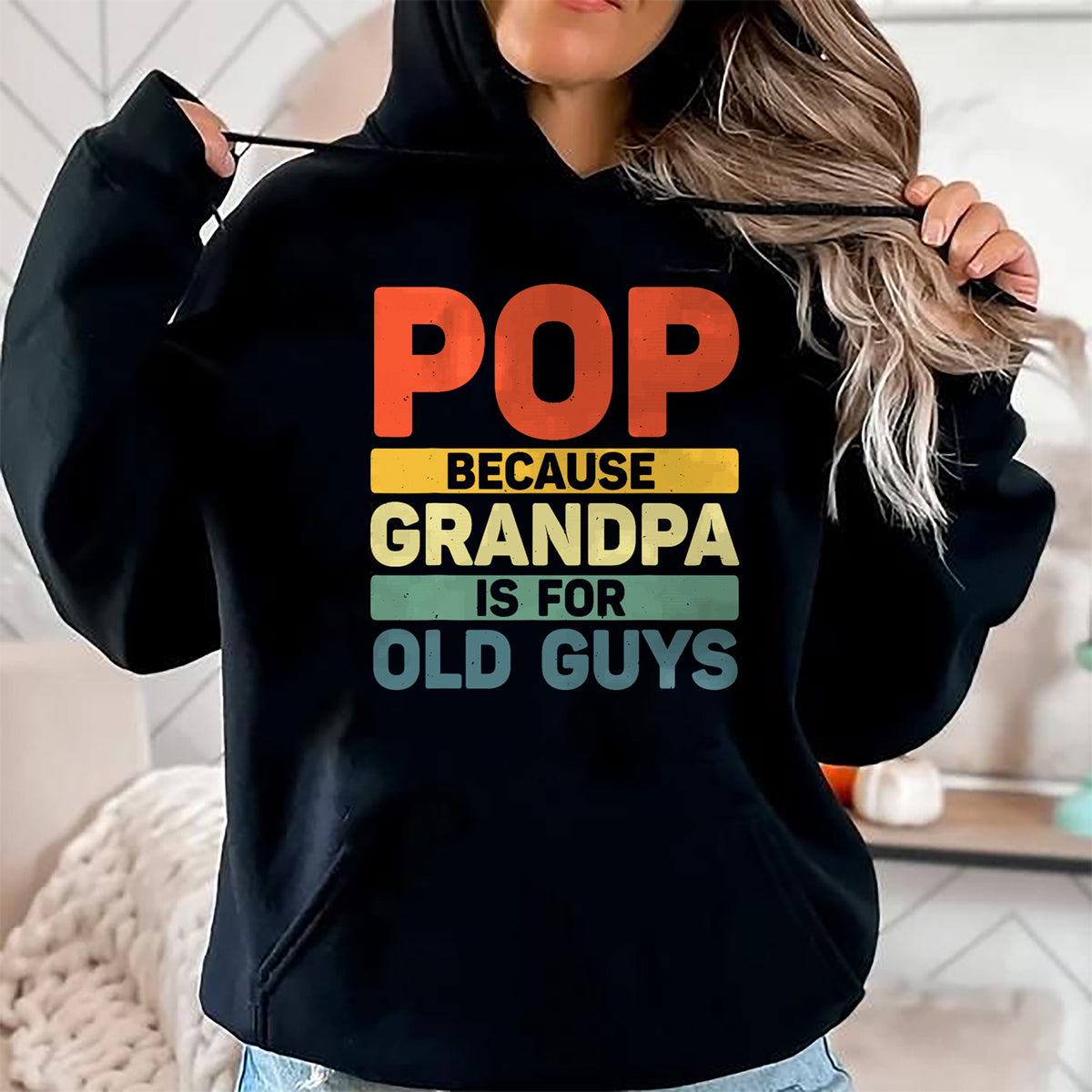 Best Grandpa Shirt, Proud Grandpa Unisex T-Shirt/Hoodie/Sweatshirt HLT00 -Best Pop Design For Grandpa From Grandkids Father's Day Pop T-Shirt