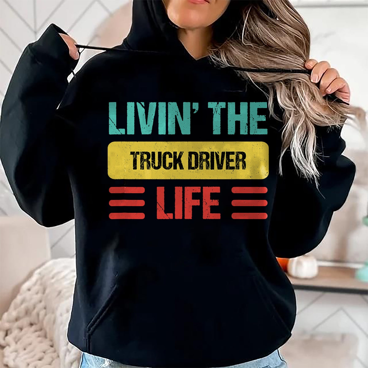Best Truck Driver Life Shirt, Funny Trucker UnisexT-Shirt/Hoodie/Sweatshirt HLT00 - Truck Driver T-Shirt (9)