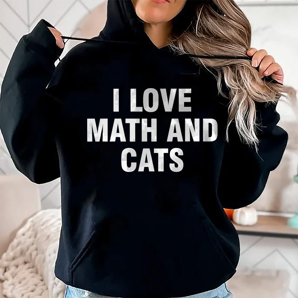 Cat Love Shirt, Funny Cat Lover Gift UnisexT-Shirt/Hoodie/Sweatshirt HLT00 - I Love Math and Cats T-Shirt