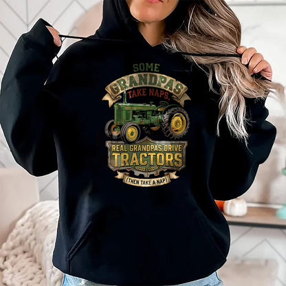 Best Farmer Life Shirt, Funny Farmer UnisexT-Shirt/Hoodie/Sweatshirt HLT00 - Farmer Some Grandpas Take Naps Cool Grandpas Drive Tractor T-Shirt (2)