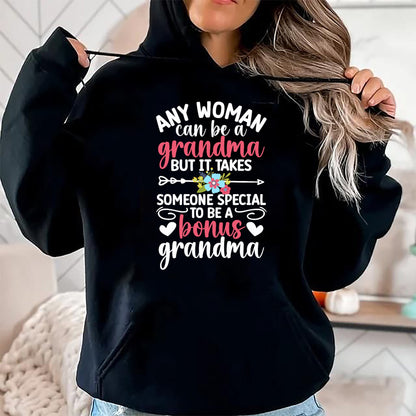 Best Grandma Shirt, Proud Grandma Unisex T-Shirt/Hoodie/Sweatshirt HLT00 - To Be A Bonus Grandma Bonus Grandmother Step Grandma T-Shirt