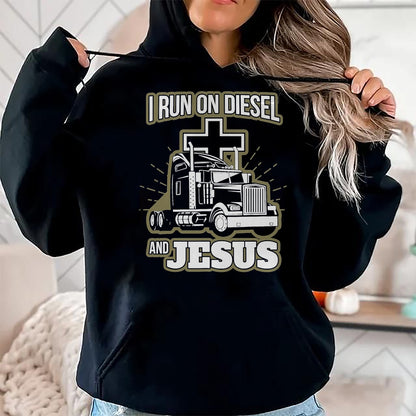 Best Truck Driver Life Shirt, Funny Trucker UnisexT-Shirt/Hoodie/Sweatshirt HLT00 - Jesus Truck Driver Christian Trucker T-Shirt, Men, Black, 3X-Large