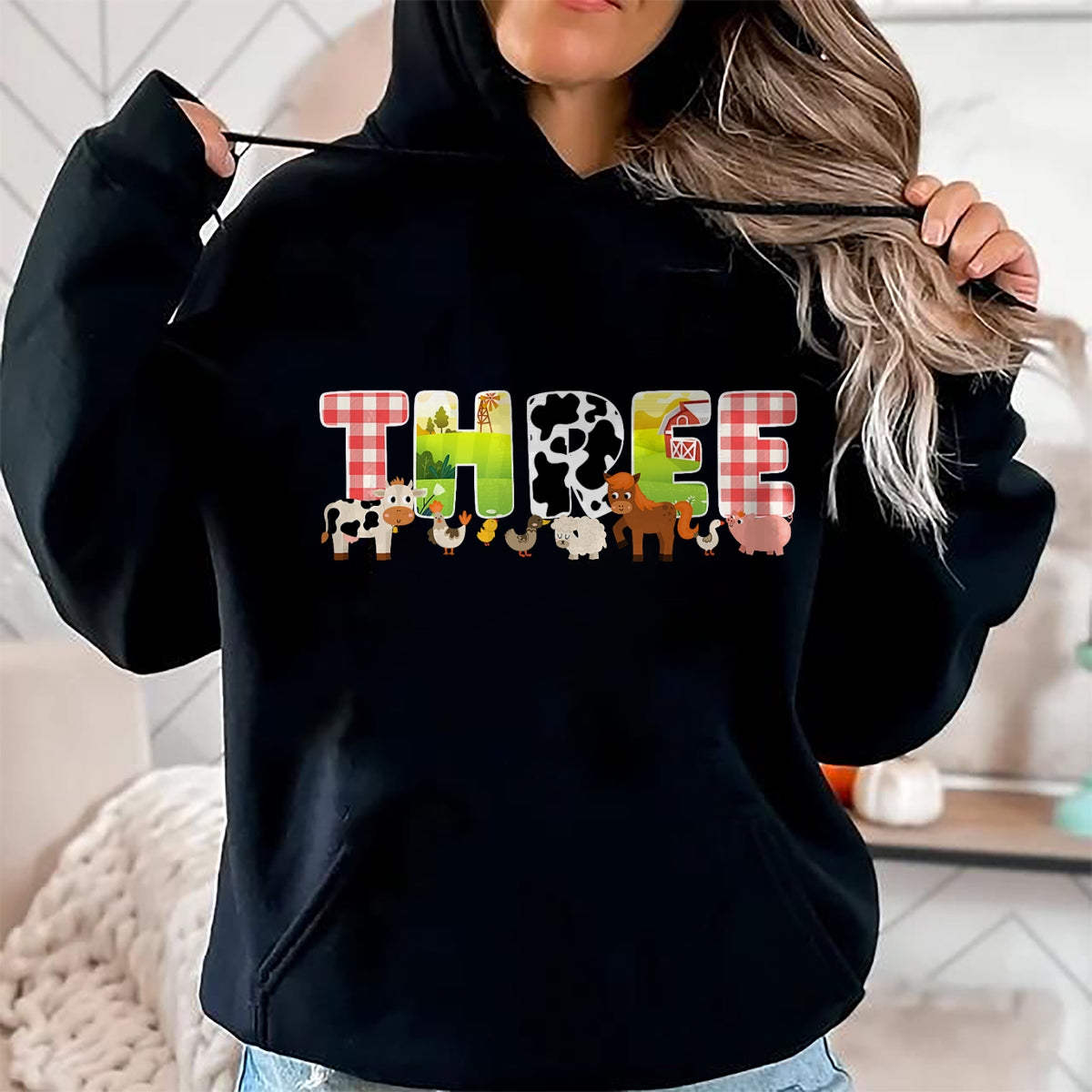 Best Farmer Life Shirt, Funny Farmer UnisexT-Shirt/Hoodie/Sweatshirt HLT00 - 3rd Farm Birthday Party 3 Year Old Farmer Birthday T-Shirt