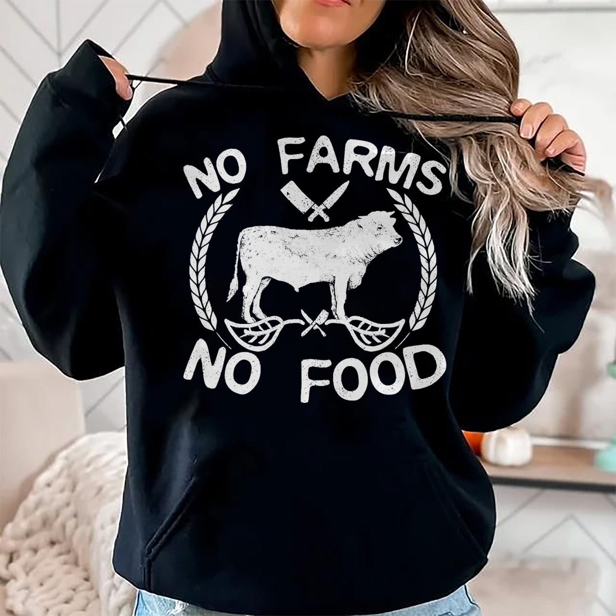 Best Farmer Life Shirt, Funny Farmer UnisexT-Shirt/Hoodie/Sweatshirt HLT00 - No Farms No Meat Farmer Gift T-Shirt