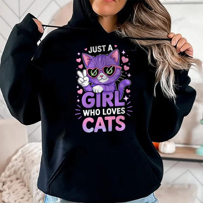 Cat Love Shirt, Funny Cat Lover Gift UnisexT-Shirt/Hoodie/Sweatshirt HLT00 - Girls Cat T-Shirt