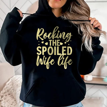 Best Wife Shirt, Wife and Husband Unisex T-Shirt/Hoodie/Sweatshirt HLT00 - Gift for wife T shirt, spoiled wife   Funny Spoiled Wife Art For Women Girls Husband Spoiled Wife Pu (5)