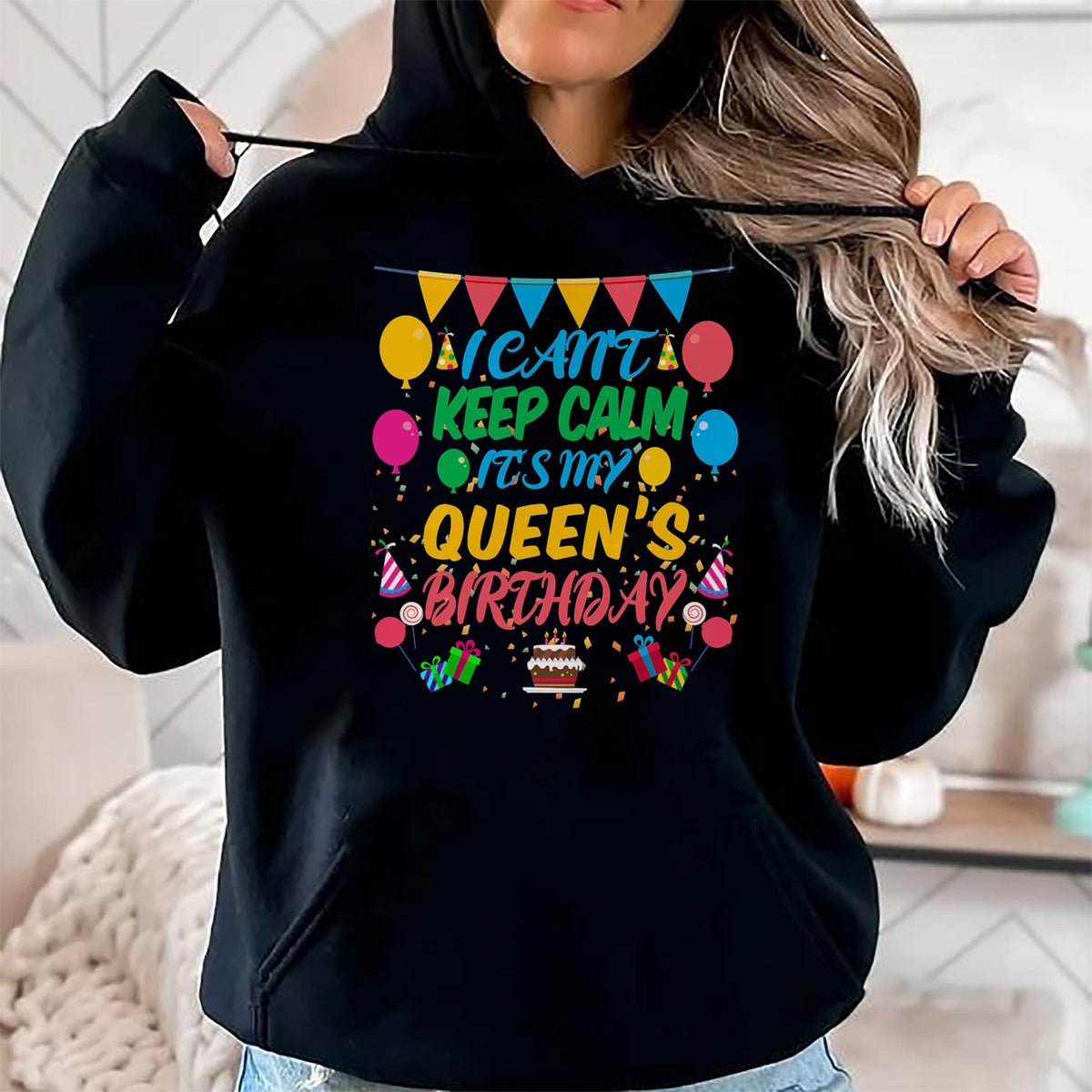 Best Wife Shirt, Wife and Husband Unisex T-Shirt/Hoodie/Sweatshirt HLT00 - I Can't Keep Calm It's My Queen Birthday husband wife T-Shirt
