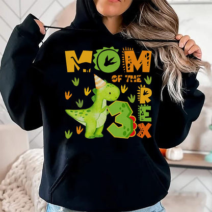 Best Dinosaur Lover Shirt, Funny Dinosaur UnisexT-Shirt/Hoodie/Sweatshirt HLT00 - Mom of The Three Rex 3rd Birthday Boy Dinosaur T-Rex T-Shirt