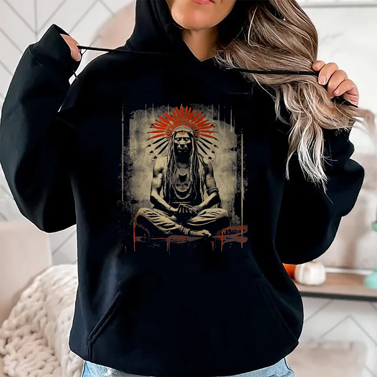 Native American T-Shirts, Vintage Native American Unisex T-Shirt/Hoodie/Sweatshirt HLT00 - Native American Indian  Vintage Cherokee Indigenous Art 19 T-Shirt