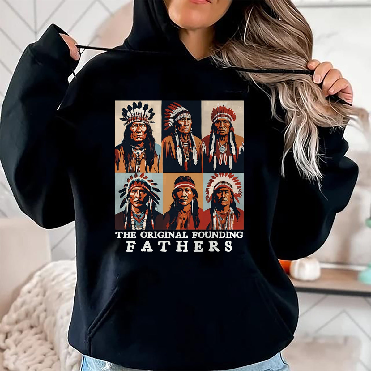 Native American T-Shirts, Vintage Native American Unisex T-Shirt/Hoodie/Sweatshirt HLT00 - The Original Founding Fathers Native American T-Shirt (1)