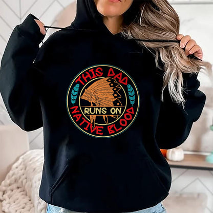 Native American T-Shirts, Vintage Native American Unisex T-Shirt/Hoodie/Sweatshirt HLT00 - Mens Native American Quote for a Proud Native American dad T-Shirt