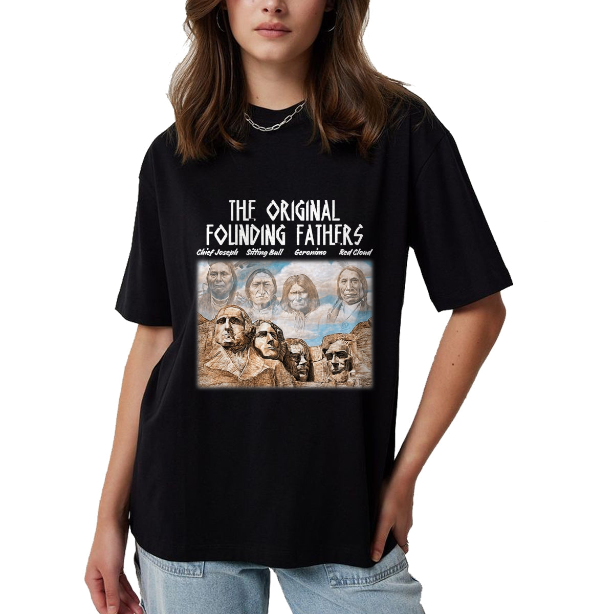 Native American T-Shirts, Vintage Native American Unisex T-Shirt/Hoodie/Sweatshirt HLT00 - The Original Founding Fathers Native American T-Shirt (3)