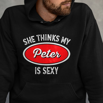 Best Truck Driver Life Shirt, Funny Trucker UnisexT-Shirt/Hoodie/Sweatshirt HLT00 - Funny Truck Driver T-Shirt - She Thinks My Peter is Sexy T-Shirt