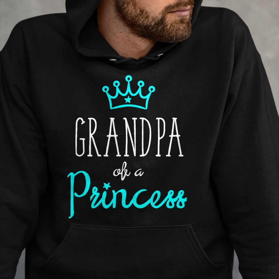 Best Grandpa Shirt, Proud Grandpa Unisex T-Shirt/Hoodie/Sweatshirt HLT00 - Grandpa Granddaughter Shirts Matching Set King and Princess T-Shirt