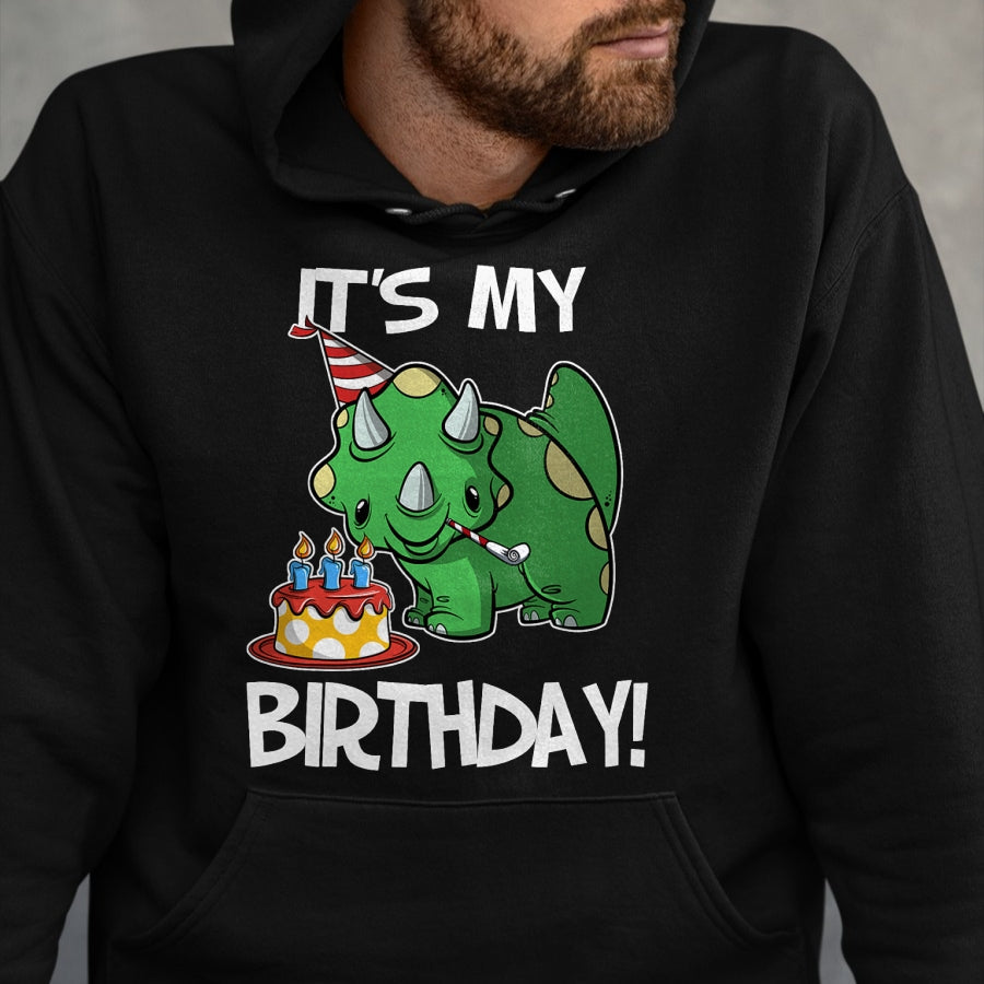 Best Dinosaur Lover Shirt, Funny Dinosaur UnisexT-Shirt/Hoodie/Sweatshirt HLT00 - OKAI Birthday Tees Unisex-Kids Triceratops Dinosaur Birthday T-Shirt, Black, Small