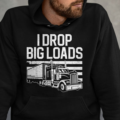 Best Truck Driver Life Shirt, Funny Trucker UnisexT-Shirt/Hoodie/Sweatshirt HLT00 - Funny Trucker Design for Men Women Semi Truck Driver Lover T-Shirt, Men, Black, Medium