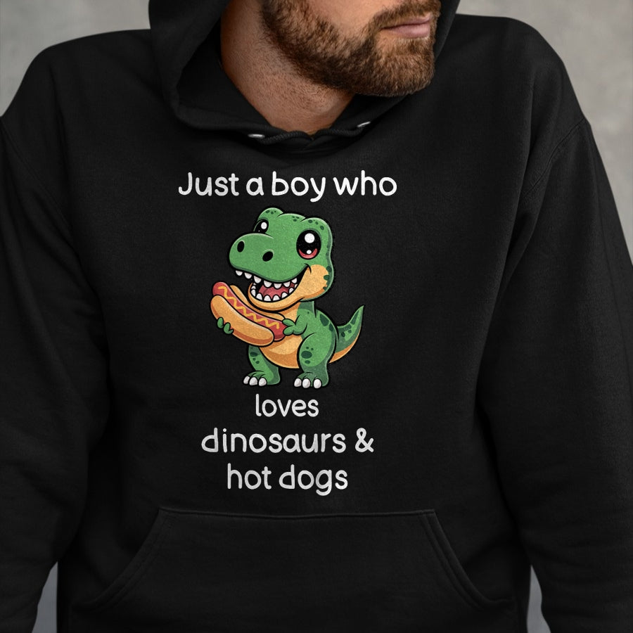 Best Dinosaur Lover Shirt, Funny Dinosaur UnisexT-Shirt/Hoodie/Sweatshirt HLT00 - Kids Dinosaur Hot Dog Shirt Boys Cool T Rex Hot Dog T-Shirt