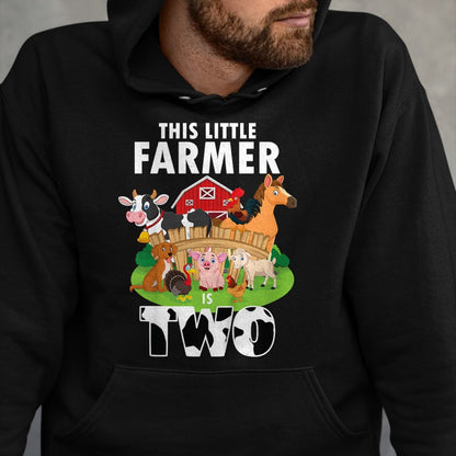 Best Farmer Life Shirt, Funny Farmer UnisexT-Shirt/Hoodie/Sweatshirt HLT00 - Kids 2 Years Old Boy Farmer 2nd Birthday Farm Animals Kids T-Shirt