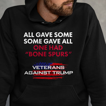 Proud Veteran Shirt, Funny Veteran UnisexT-Shirt/Hoodie/Sweatshirt HLT00 - Veterans Anti-Trump Draft Dodger Bone Spores Vet T-Shirt T-Shirt, Men, Asphalt Grey, X-Large
