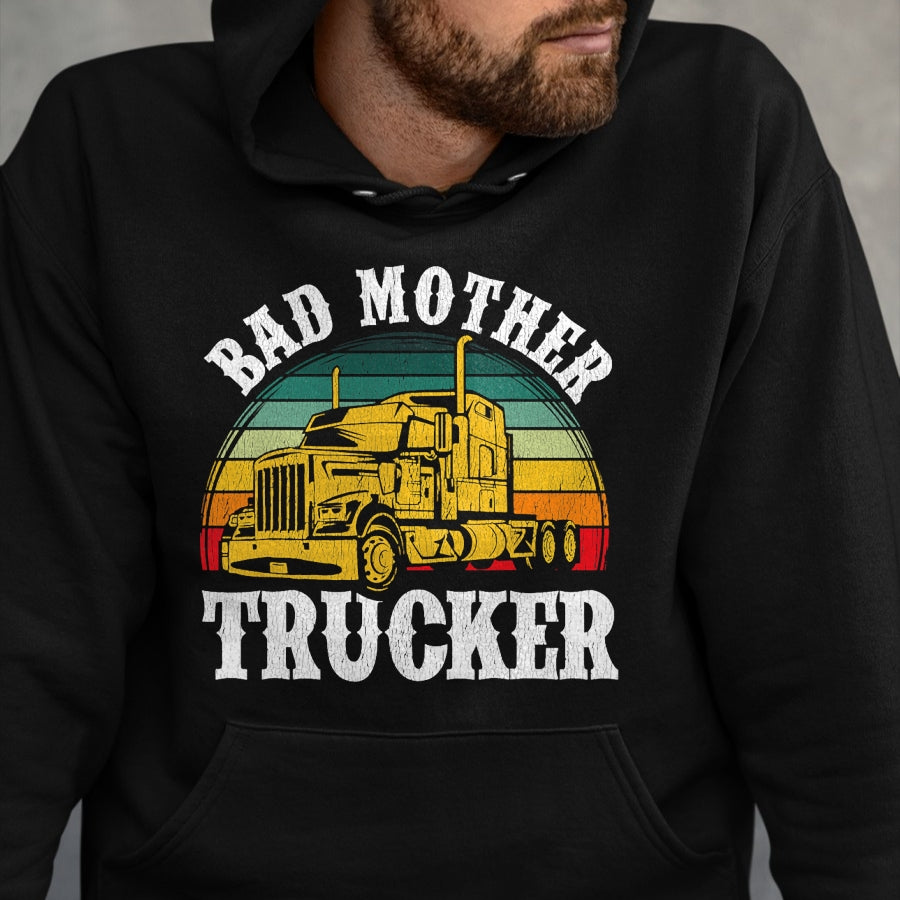 Best Truck Driver Life Shirt, Funny Trucker UnisexT-Shirt/Hoodie/Sweatshirt HLT00 - Funny Trucker Design for Men Big Rig Trucker Truck Driver T-Shirt (2)